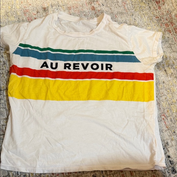 MOTHER Tops - MOTHER White Crewneck Graphic Tee